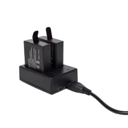 Battery charger - dual slot - with USB cable - for GoPro 5 / 6 / 7Battery & Chargers