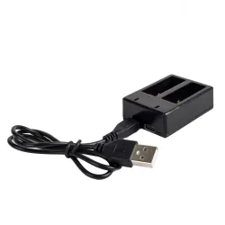 Battery charger - dual slot - with USB cable - for GoPro 5 / 6 / 7Battery & Chargers