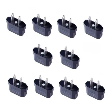 EU til USA plugg - adapter - omformer - 10 stk