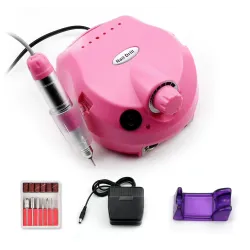 Broca de unhas profissional - controle de velocidade - manicure / pedicure - conjunto com brocas - 15W