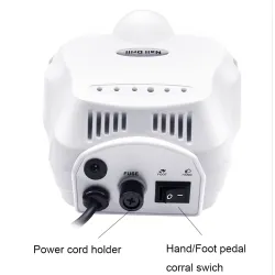 Broca de unhas profissional - controle de velocidade - manicure / pedicure - conjunto com brocas - 15W
