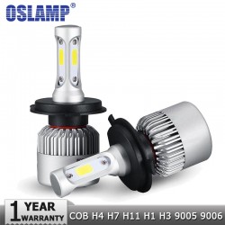 OSLAMP - COB 12V - 24V LED - reflektory samochodowe - żarówka - wiązka Hi-Lo - 72W - 8000LM - 6500K - 2 sztukiH7
