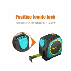 DT10 - 2-i-1 laseravståndsmätare - med digital LCD-display - måttband