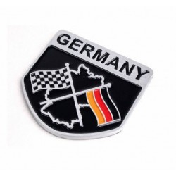Autoaufkleber - Metallemblem - Deutsche Flagge