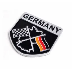 Car sticker - metal emblem - German flagStickers