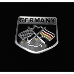 Autoaufkleber - Metallemblem - Deutsche Flagge