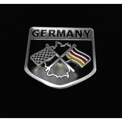 Car sticker - metal emblem - German flagStickers