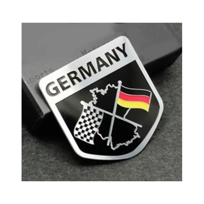 Car sticker - metal emblem - German flagStickers