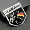 Autocollant de voiture - emblème en métal - drapeau allemand