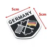 Bilklistremerke - metallemblem - tysk flagg