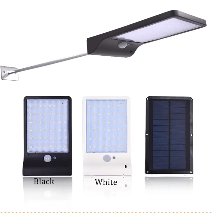 Solar powered wall light light - waterproof lamp - motion sensor - 48 LEDStreet lighting