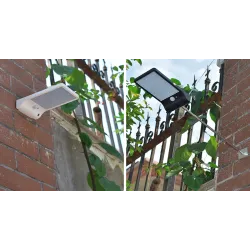 Solcelledrevet vegglampe - vanntett lampe - bevegelsessensor - 48 LED