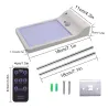 Applique murale à énergie solaire - lampe étanche - détecteur de mouvement - 48 LED