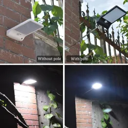 Solar powered wall light light - waterproof lamp - motion sensor - 48 LEDStreet lighting