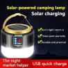 Camping-/Zeltlicht - tragbar - Solar - LED - superhelle Außenlampe - mit Fernbedienung - wasserdicht