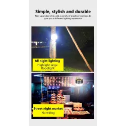 Camping / tent light - portable - solar - LED - super bright outdoor lamp - with remote control - waterproofSolar lighting