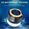 Lampe de camping / tente - portable - solaire - LED - lampe d'extérieur super lumineuse - avec télécommande - étanche