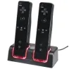 Doppelladegerät - LED-Anzeige - für Wii-Controller - mit 2 Akkus