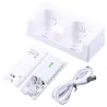 Dobbelt oplader - LED indikator - til Wii controller - med 2 batterier