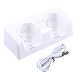 Dubbele oplader - LED-indicator - voor Wii-controller - met 2 batterijenWii & Wii U