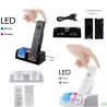 Caricabatterie doppio - indicatore LED - per controller Wii - con 2 batterie