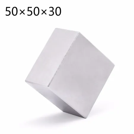 N52 - neodyymimagneetti - neliölohko - 50 * 50 * 30 mm