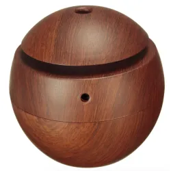Ultralydsluftfugter - diffuser for æteriske olier - LED - USB - trækorn - 130ml