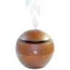 Ultralydsluftfugter - diffuser for æteriske olier - LED - USB - trækorn - 130ml