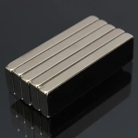 N52 - neodymmagnet - sterk blokk - 40 * 10 * 4mm - 5 stk.