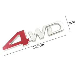 adesivo de carro 4WD - emblema de metal 3D