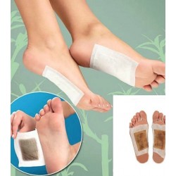 Patches de desintoxicação para os pés - adesivos de bambu - 10 peças
