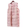 ChaquetasElegante abrigo sin mangas - chaleco de piel.