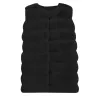 Elegant ermeløs kåpe - pelsvest