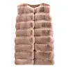 ChaquetasElegante abrigo sin mangas - chaleco de piel.