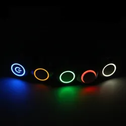 Metal push button switch - self-lock - LED - 16mmSwitches