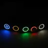 Metalltryckknappsbrytare - självåterställning - LED - 16mm