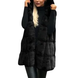 Warme winterbontjas - vest met capuchonJassen