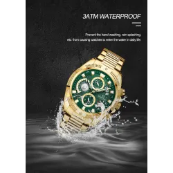 NAVIFORCE - luksus sportsklokke - Quartz - vanntett - rustfritt stål