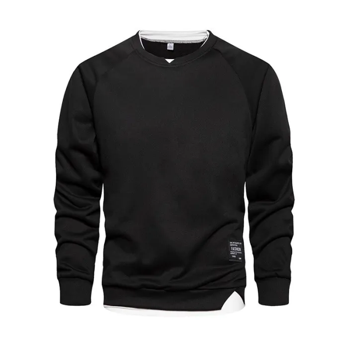 Classic sweatshirt - o-neck pullover - fake two piecesHoodies & Sweatshirt