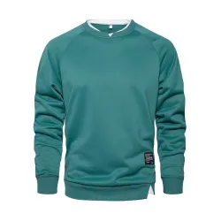 Classic sweatshirt - o-neck pullover - fake two piecesHoodies & Sweatshirt