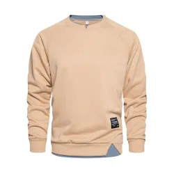 Classic sweatshirt - o-neck pullover - fake two piecesHoodies & Sweatshirt