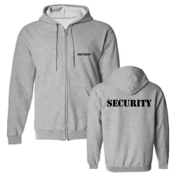 Stijlvolle hoodie - fleecejack - met rits / zakken - SECURITY-beletteringHoodies & Sweaters