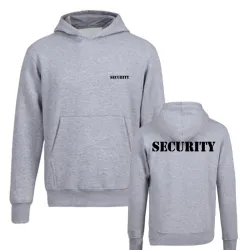 Sweat à capuche élégant - veste polaire - avec poches - lettrage SECURITY