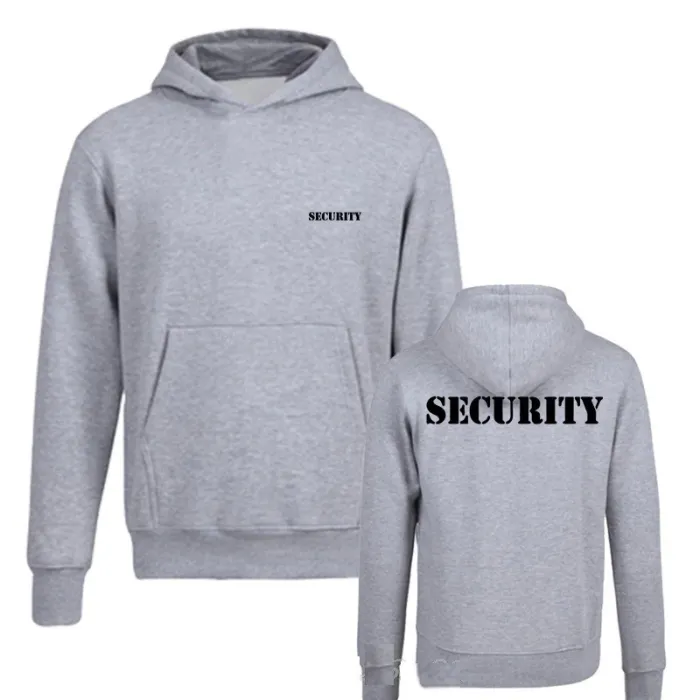 Sweat à capuche élégant - veste polaire - avec poches - lettrage SECURITY