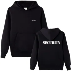 Sweat à capuche élégant - veste polaire - avec poches - lettrage SECURITY