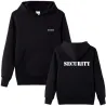 Sweat à capuche élégant - veste polaire - avec poches - lettrage SECURITY