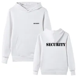 Stijlvolle hoodie - fleecejack - met zakken - SECURITY-opschriftHoodies & Sweaters