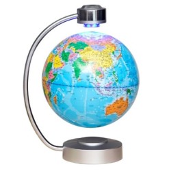 Globo mundial de levitação magnética - LED