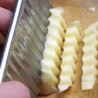 Kartoffelschneider - Pommes-Maker - gebogene Chips - Edelstahlmesser