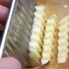 Potato cutter - fries maker - curved chips - stainless steel knifeSteel
